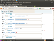 Customised catalogue entry fields